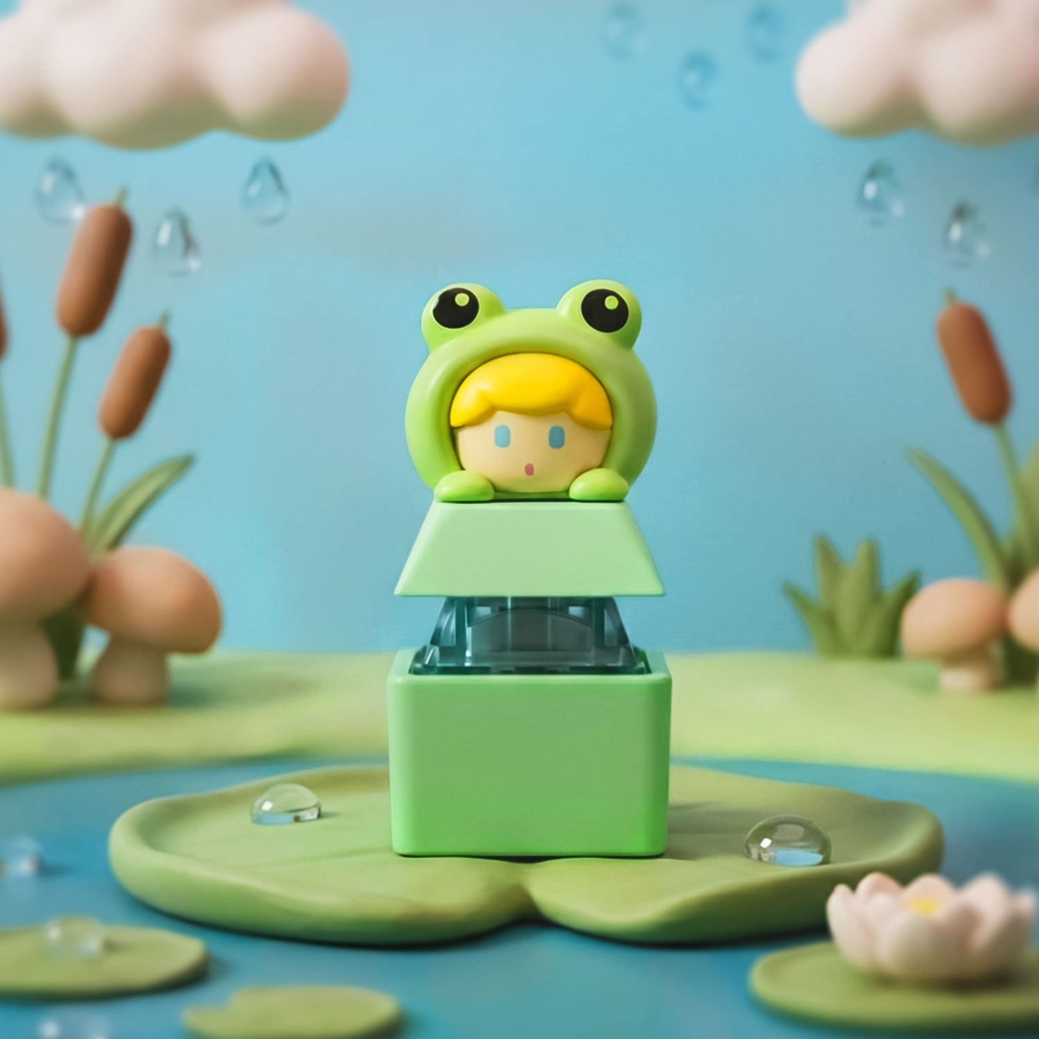 Animal Artisan Keycap × Switch Tester Hoppy Frog