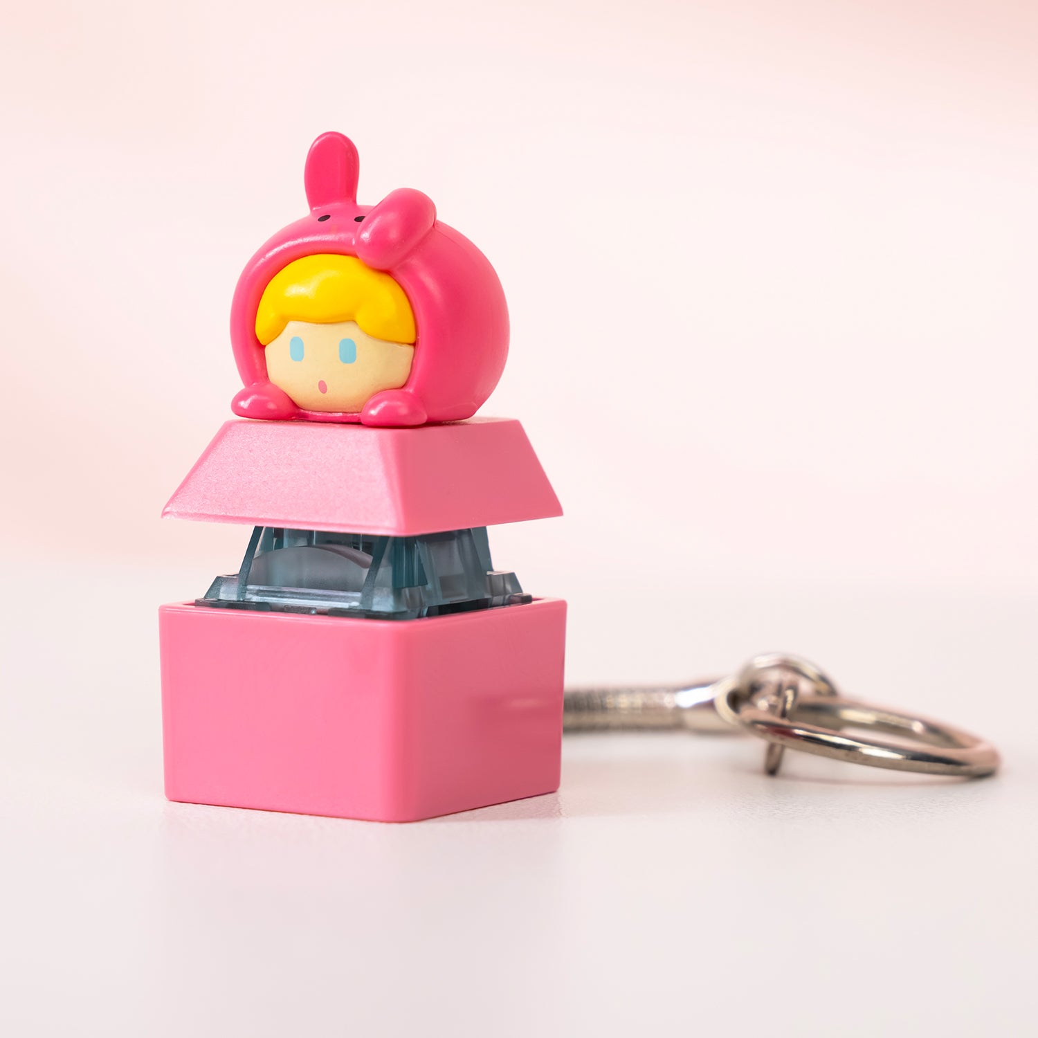 Animal Artisan Keycap × Switch Tester Pink Bunny Details
