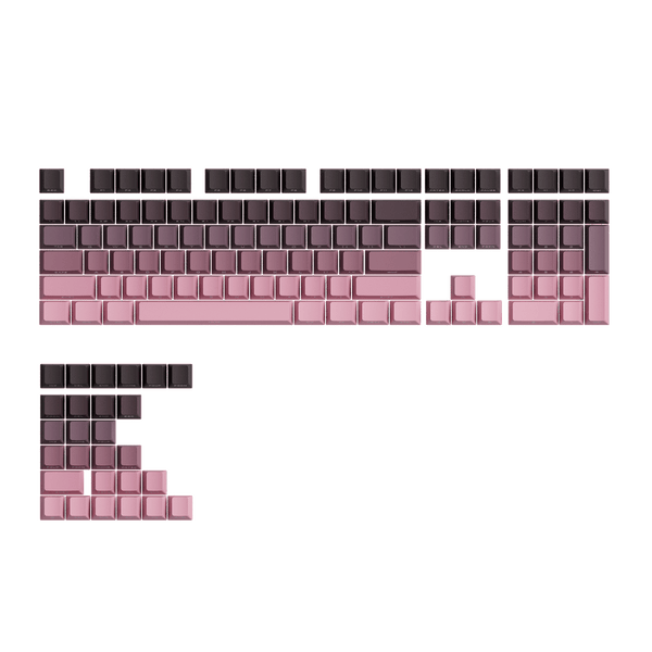 Black & Pink Gradient Keycap Set (135-Key)