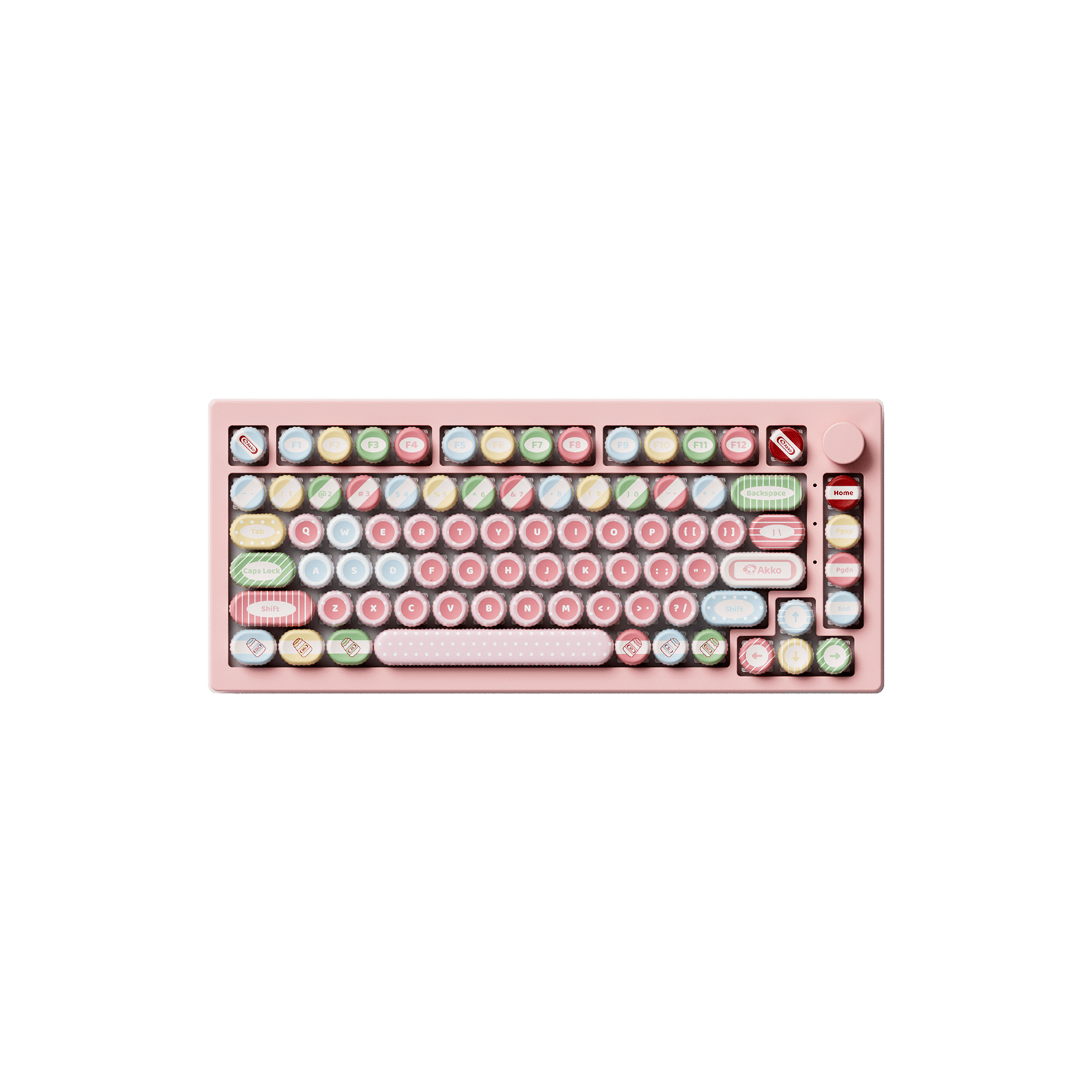 Akko Classic BottleCap Keycaps Set 75% Keyboard