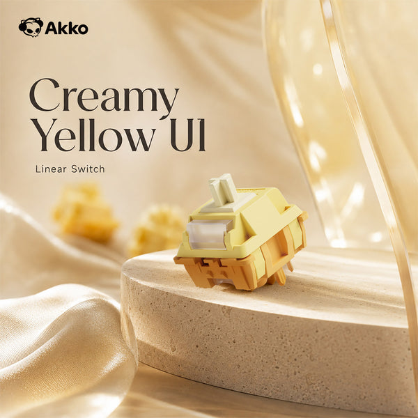 Creamy Yellow U1 Switch (Linear, 100pcs)