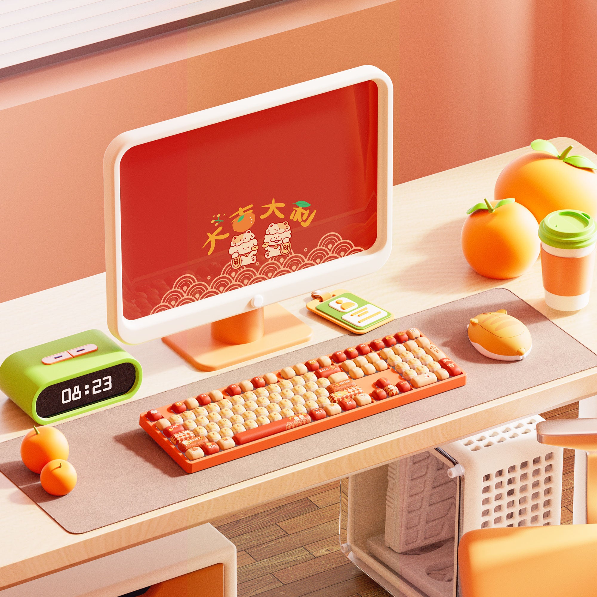 Lucky Tangerine Keycap Set (137-key)
