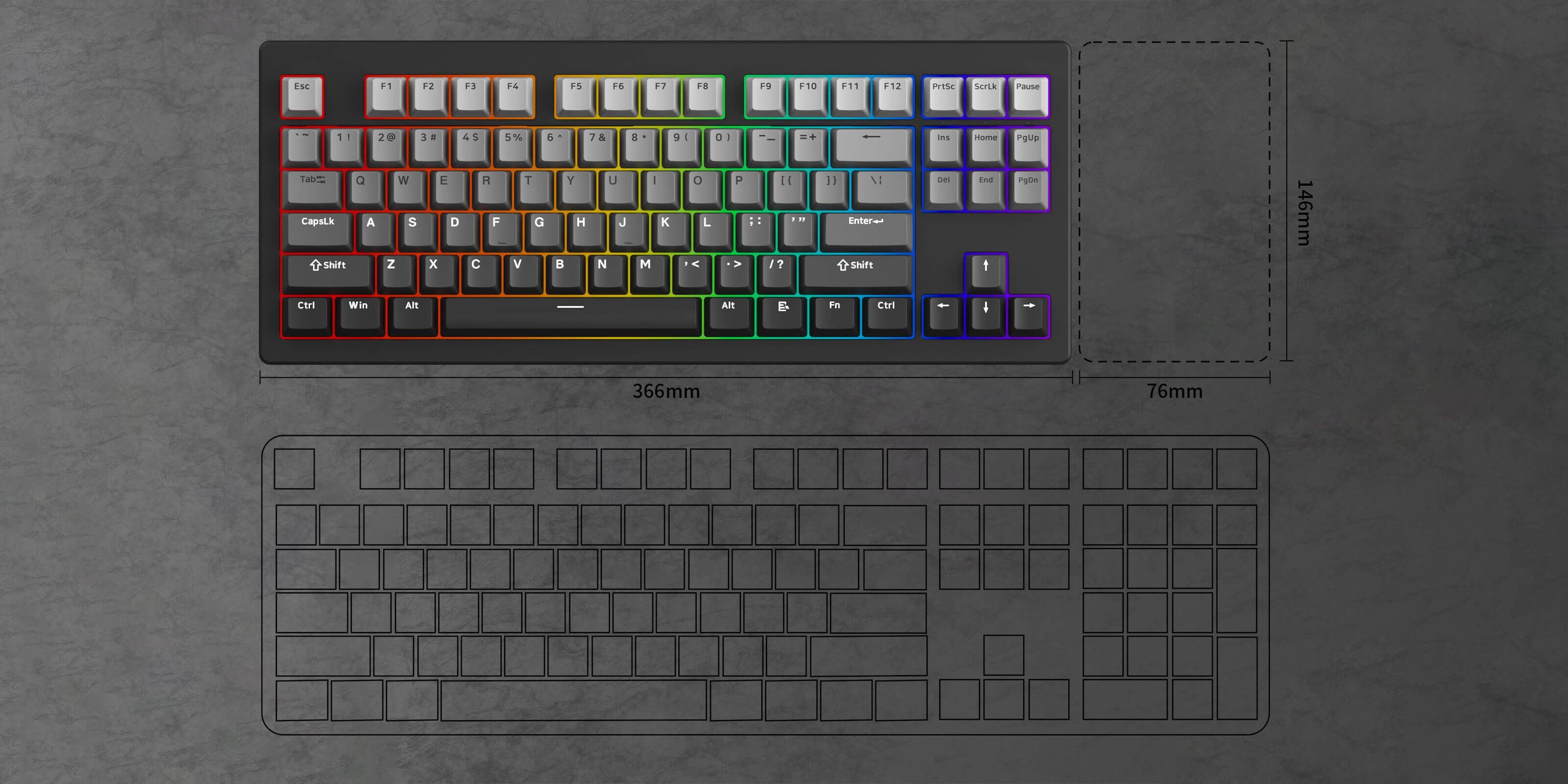 MonsGeek M3W V3 Mechanical Keyboard | Monsgeek