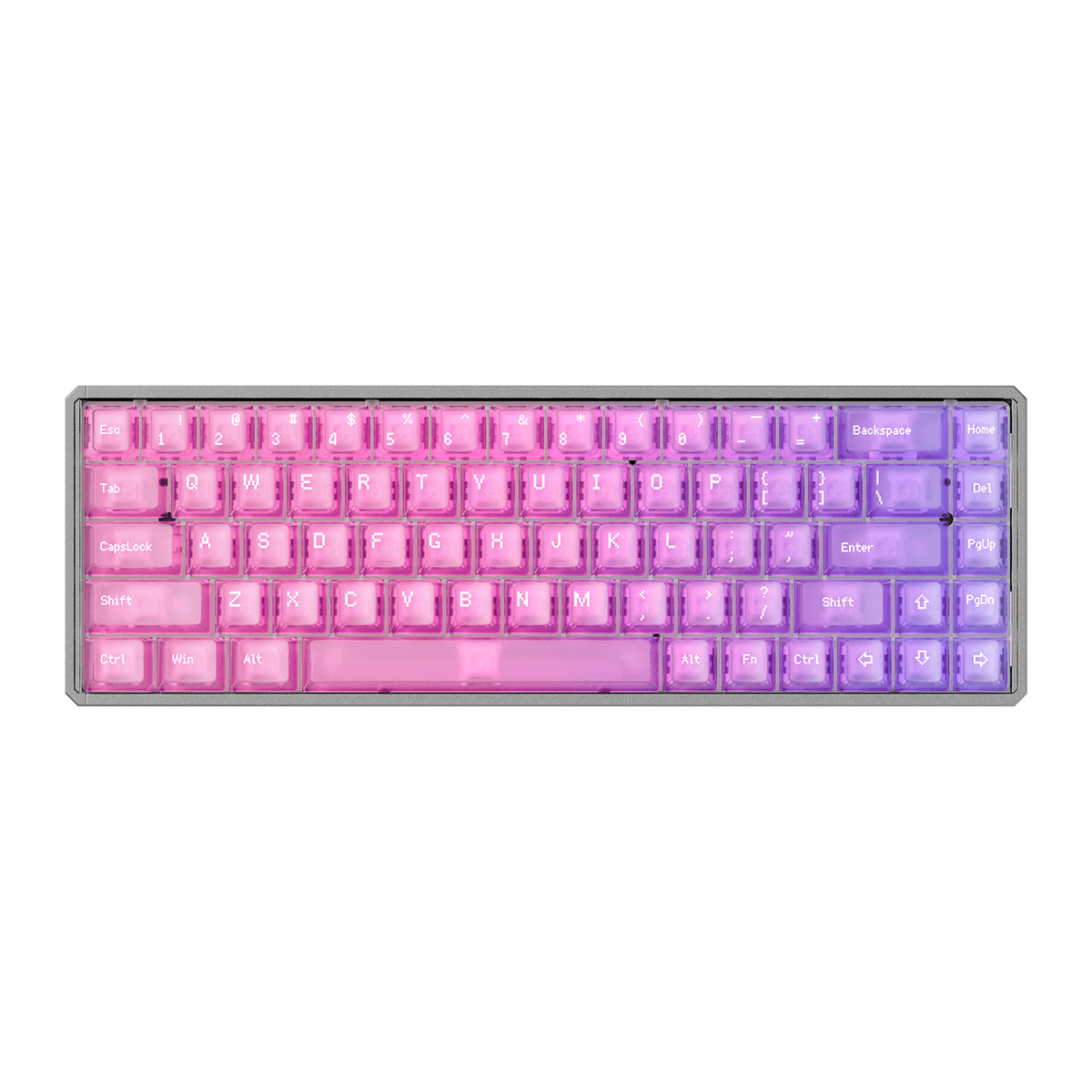 Akko MOD68 HE Magnetic Keyboard Frost Pastel Gradient Transparent
