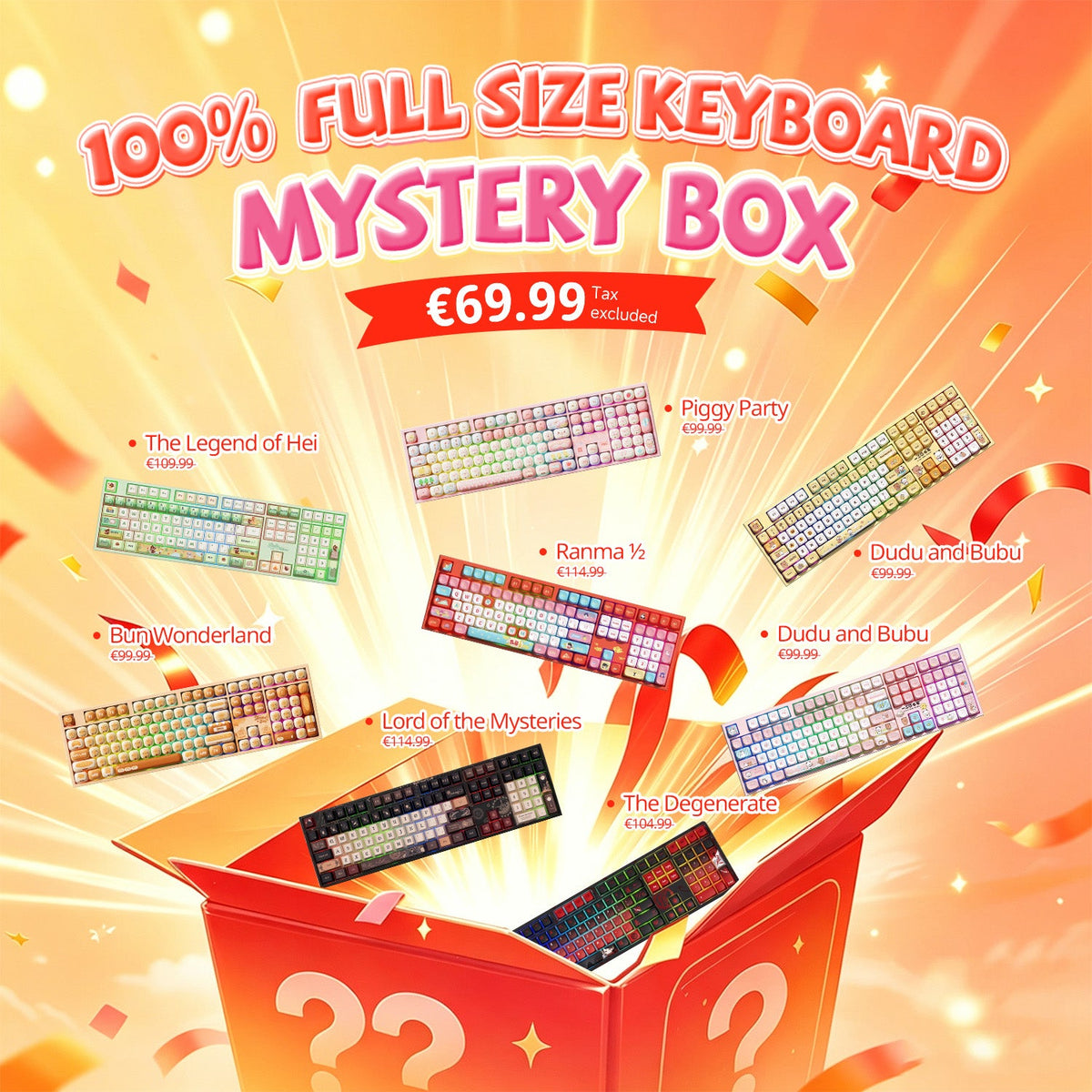 Akko's Mystery Box - Pop 100% Collab IP Keyboard