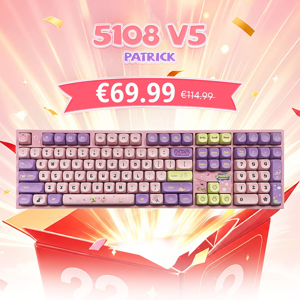 Akko's Mystery Box - Cute 100% Collab IP Keyboard