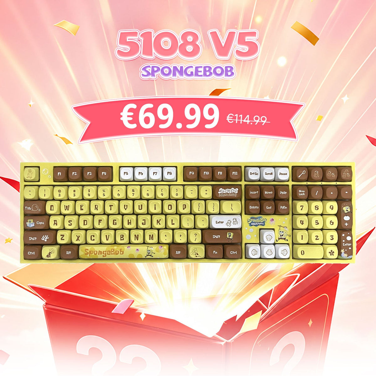 Akko's Mystery Box - Cute 100% Collab IP Keyboard