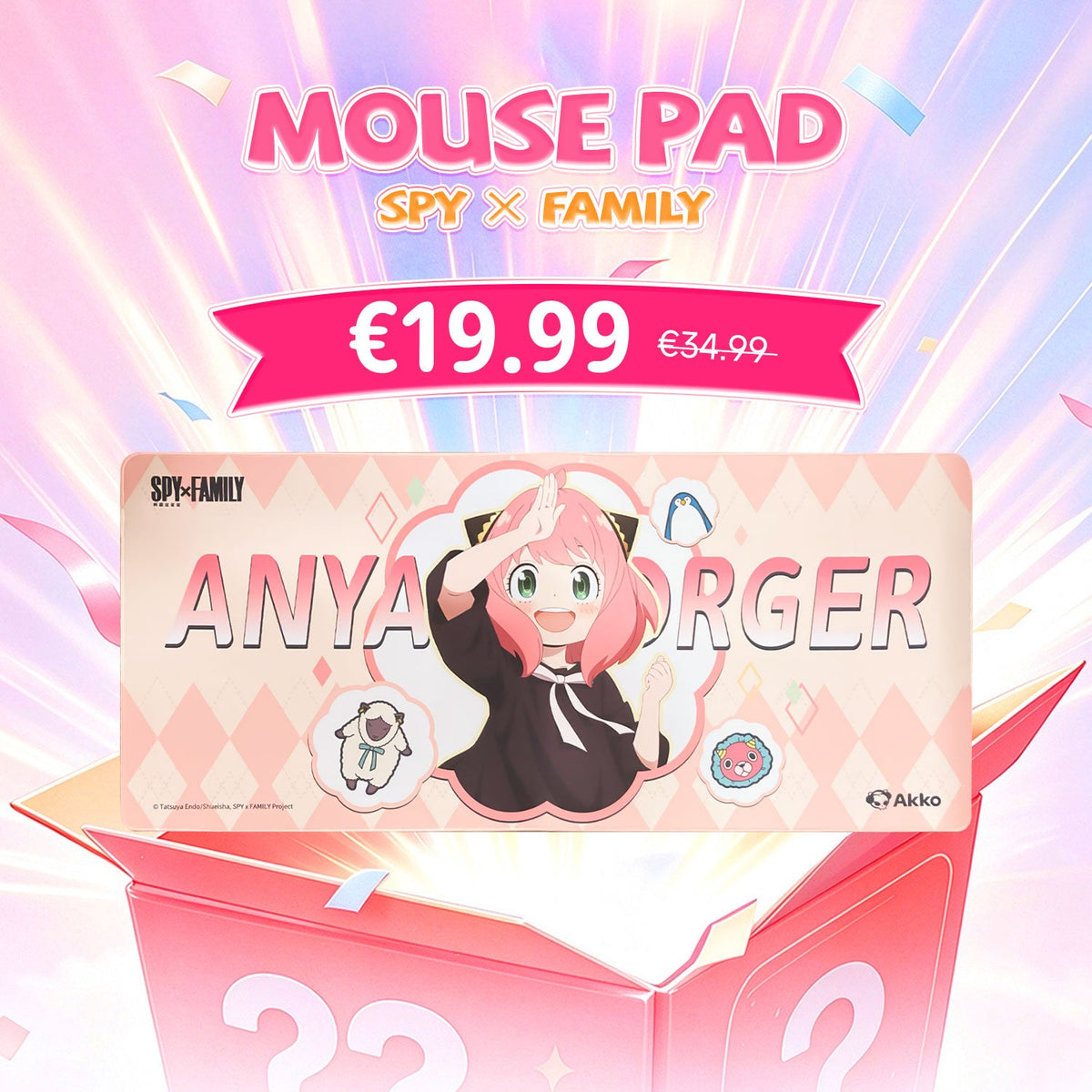 Akko's Mystery Box - Collab IP Mouse Pad