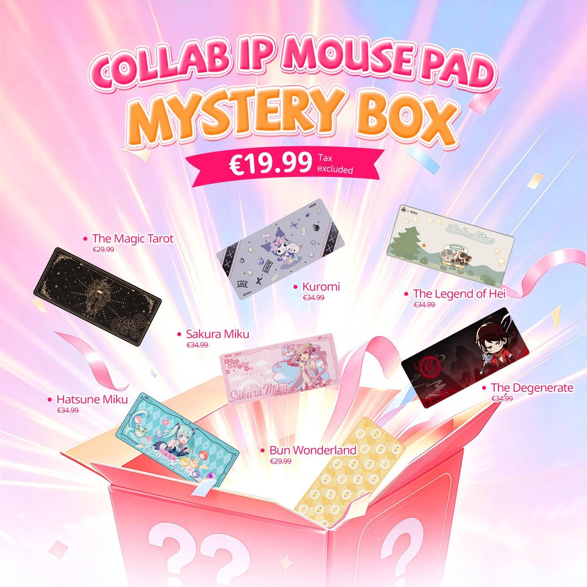 Akko's Mystery Box - Collab IP Mouse Pad