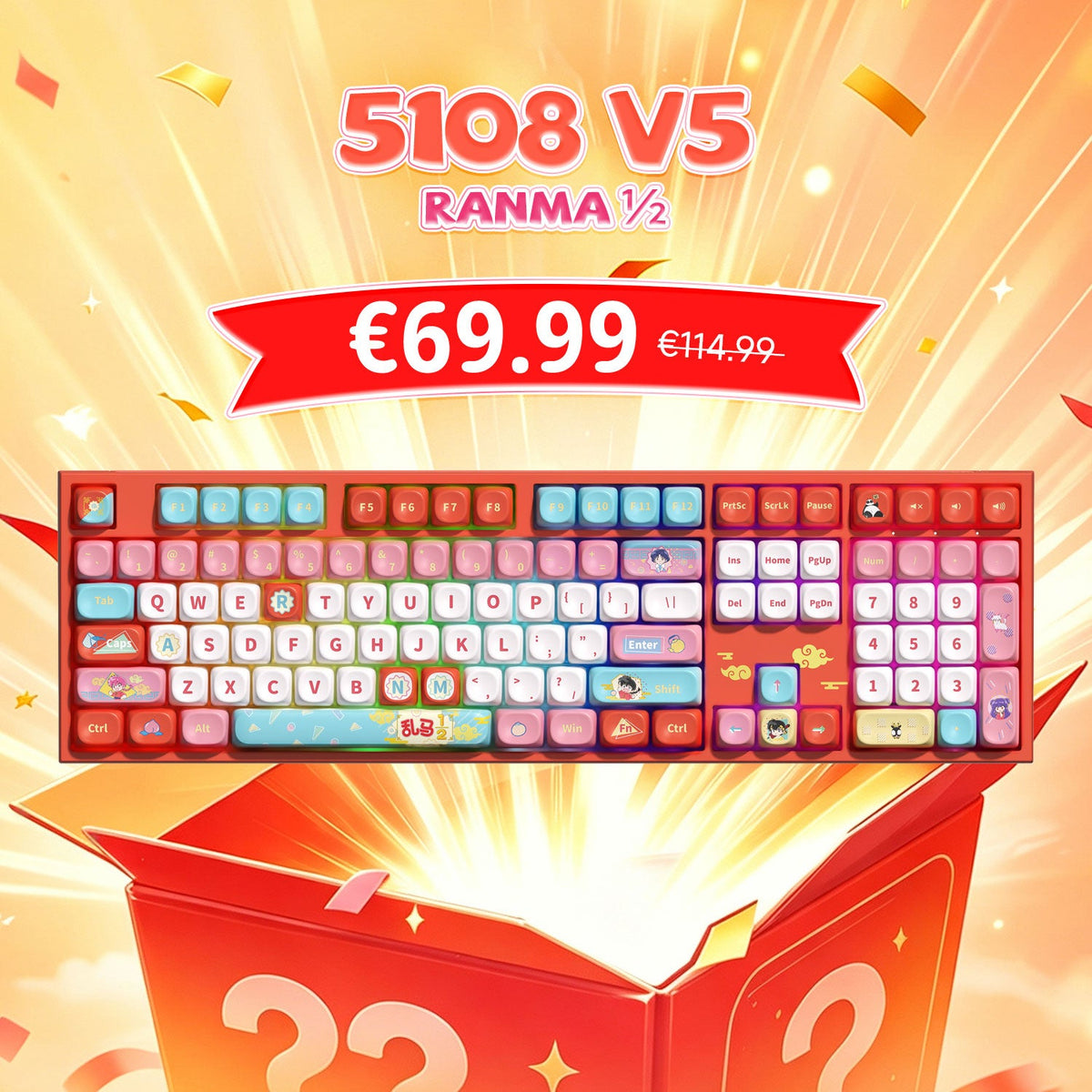 Akko's Mystery Box - Pop 100% Collab IP Keyboard