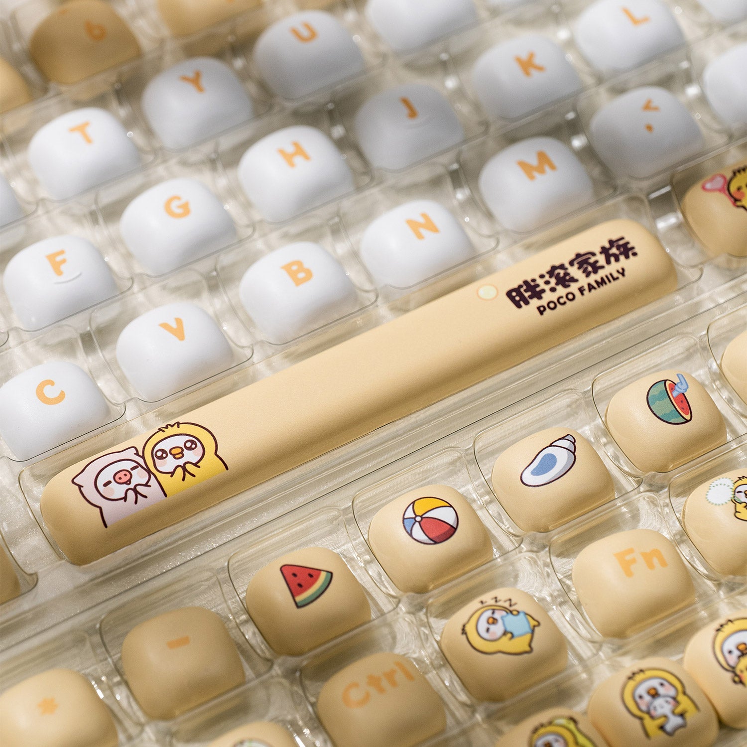 POCO Family POCO Duck Keycap Set Spacebar Key Details