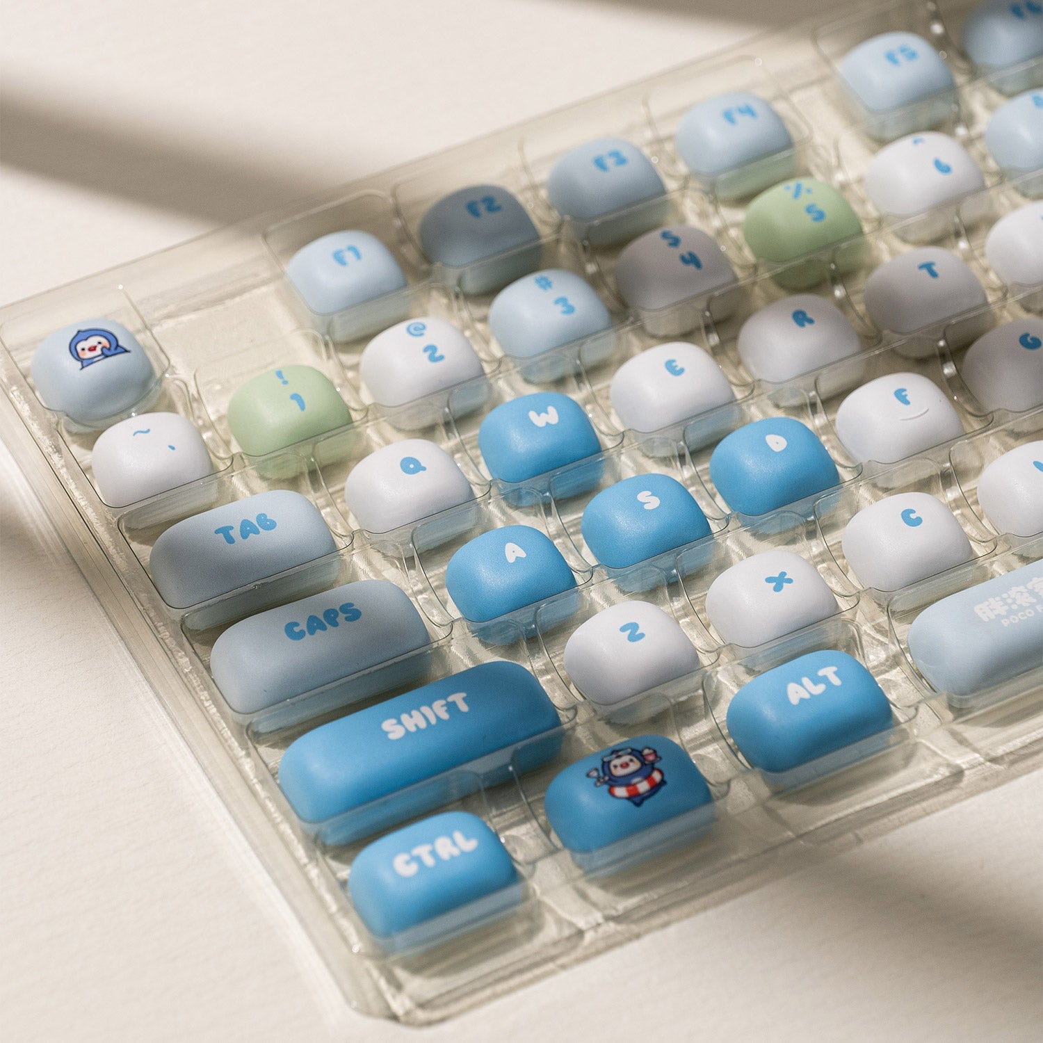 POCO Family - POCO Penguin Keycap Set Left Section Key Details