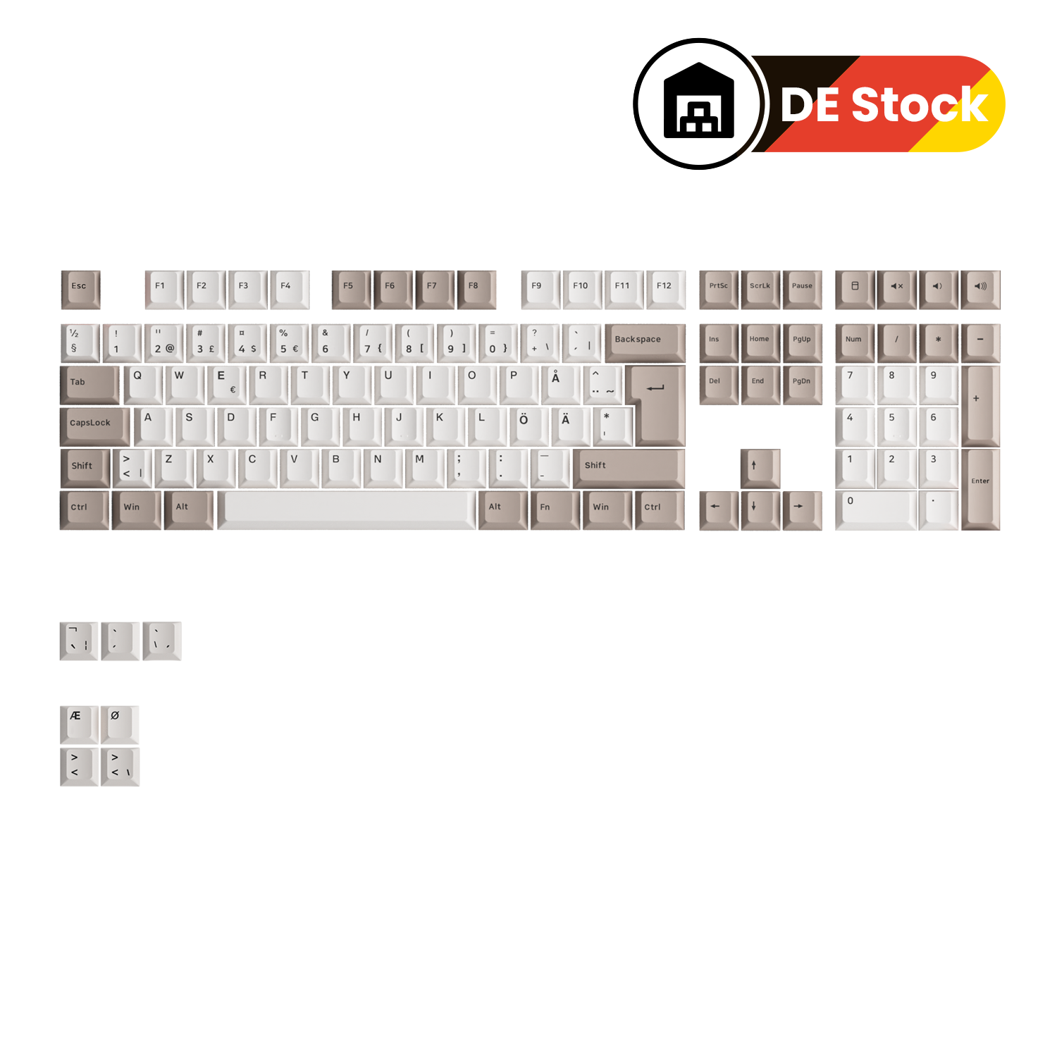 Steam Engine ISO Nordic Keycap Set (116-key)