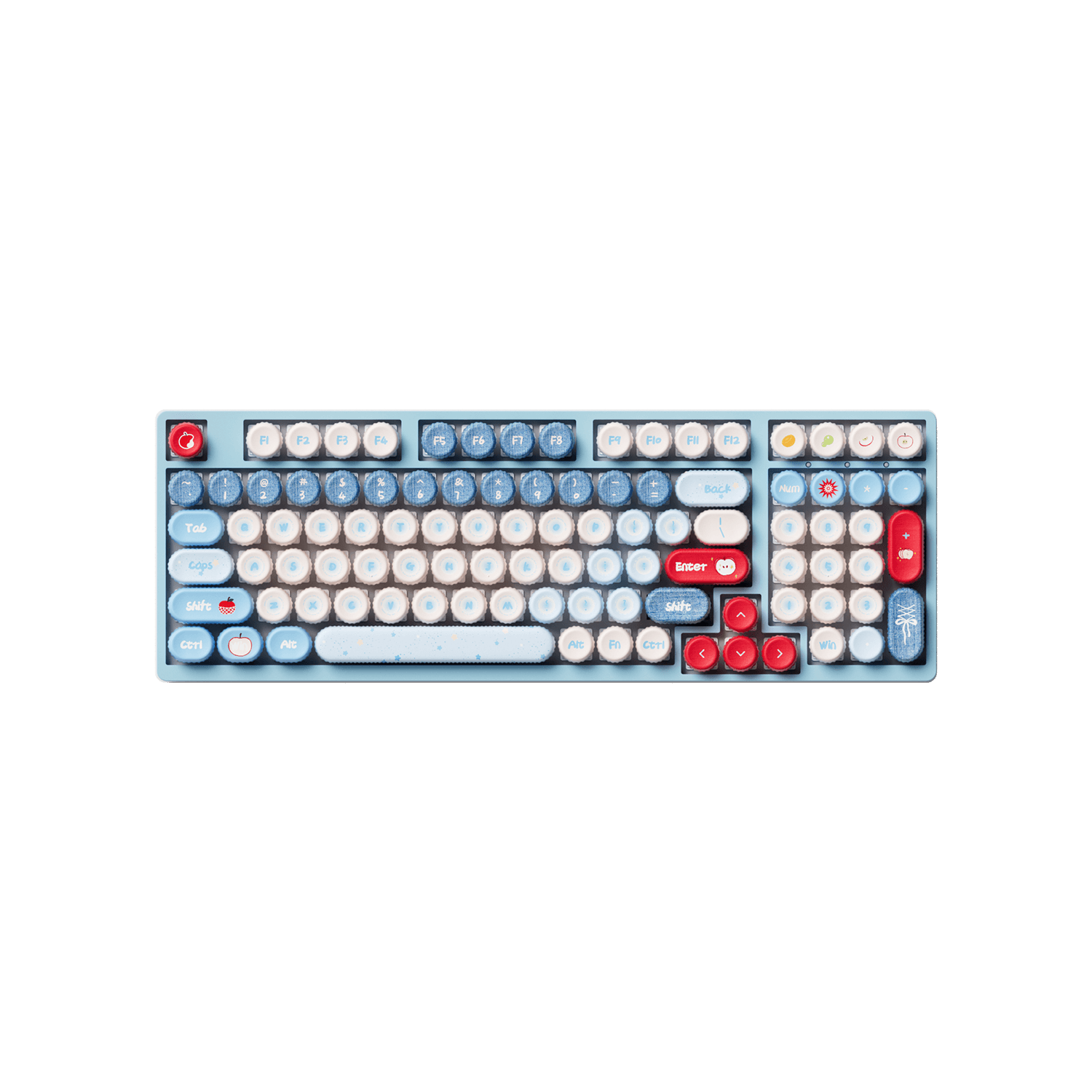 Akko Apple Wave BottleCap Keycaps Set (131-key)