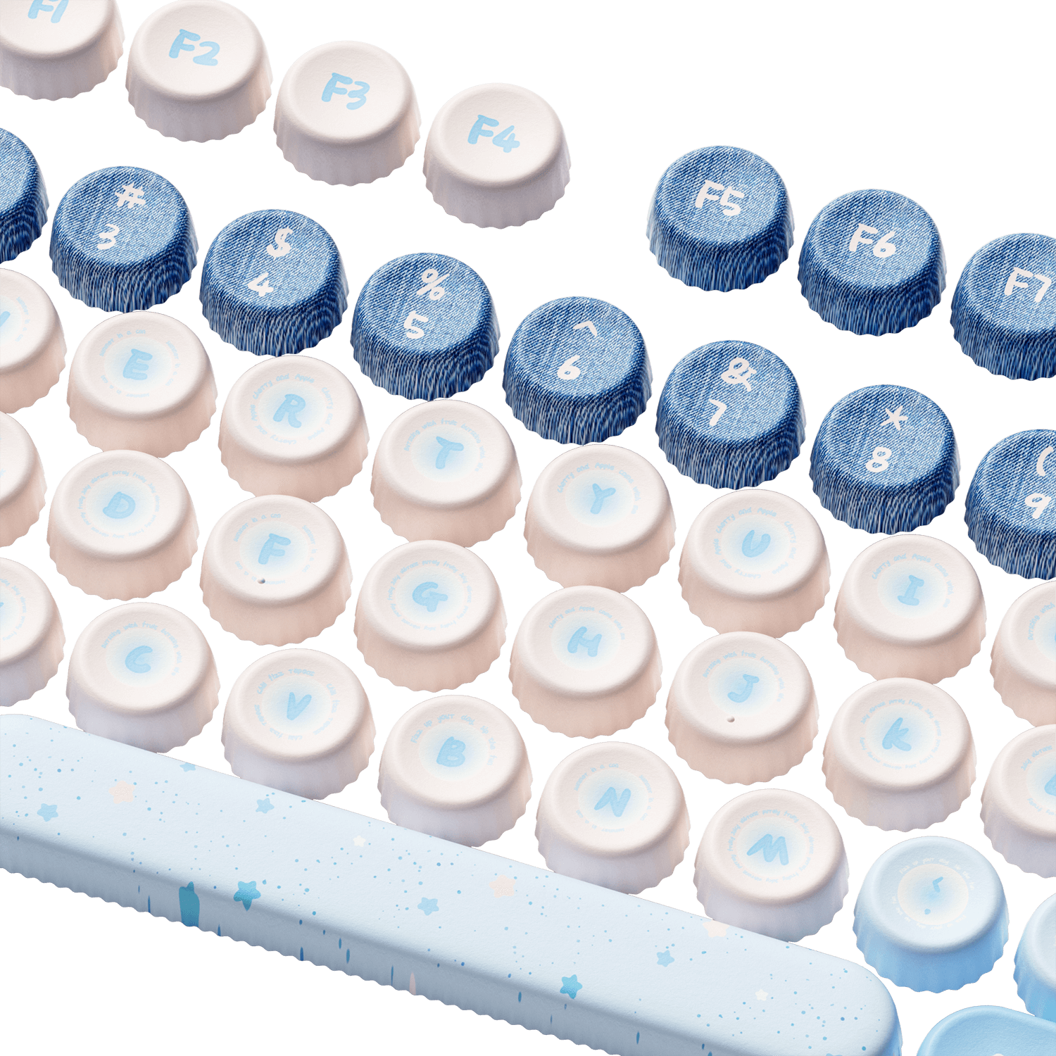 Akko Apple Wave BottleCap Keycaps Set (131-key)