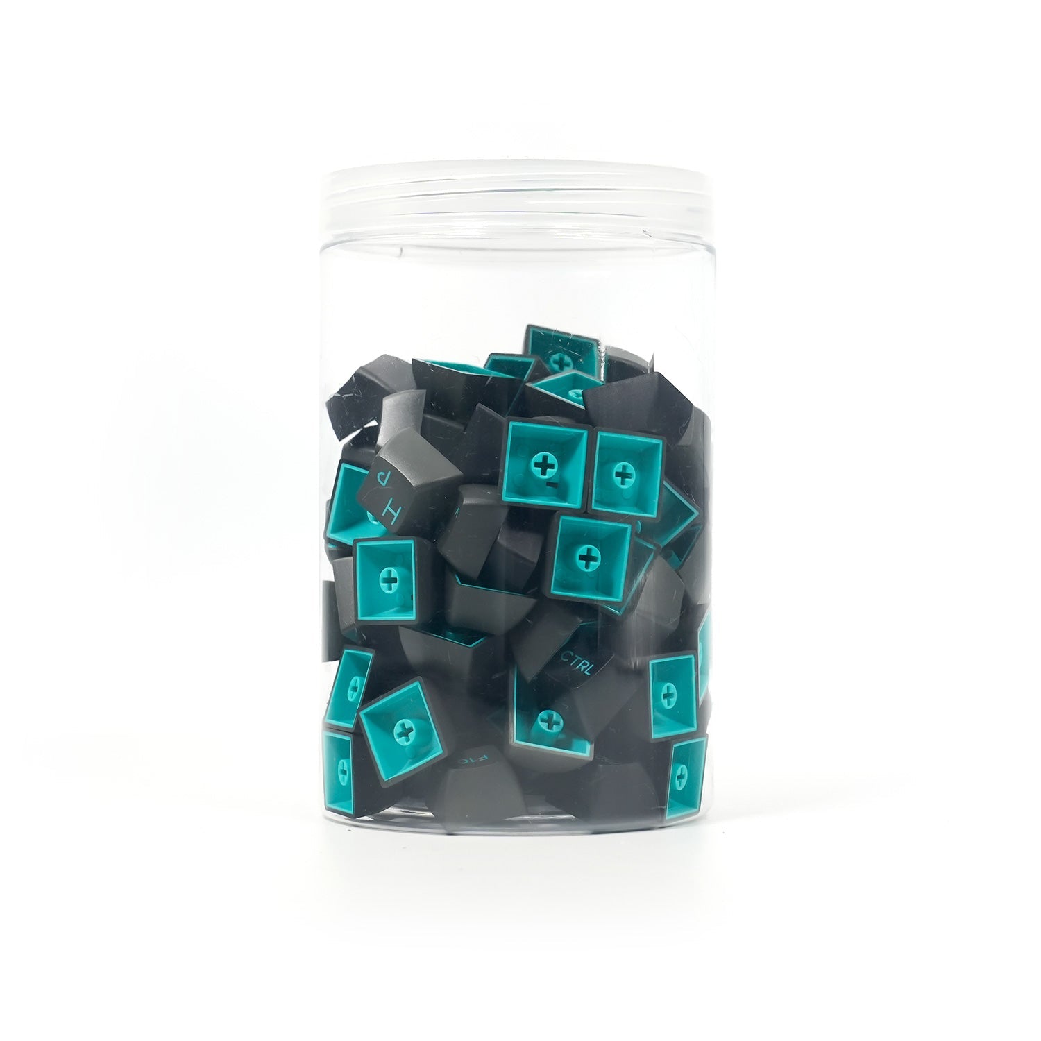 Akko Black & Cyan Cyrillic Keycap Set (98-key) | Monsgeek EU