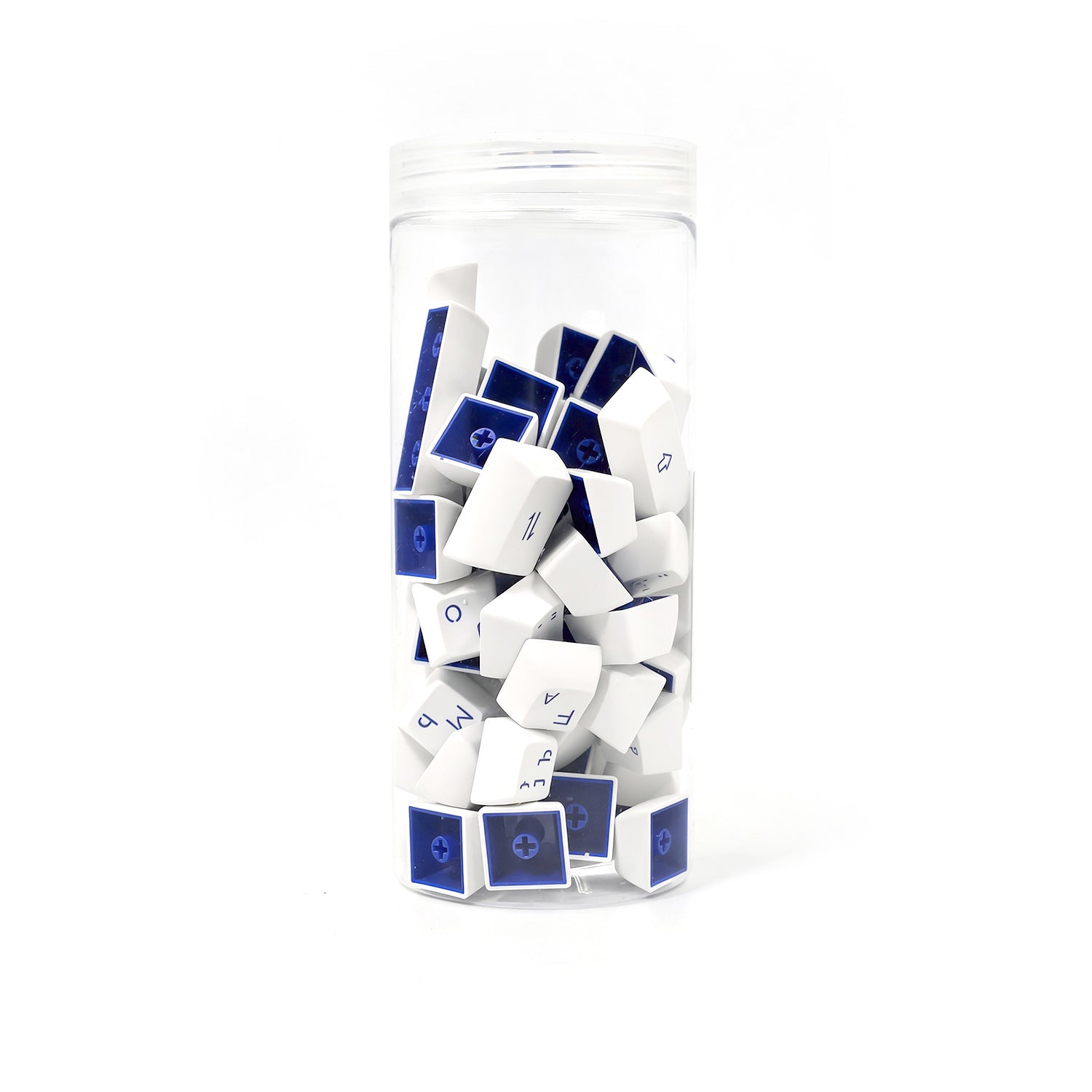 Akko Blue on White Keycap Set (68-key) Jar Packaging