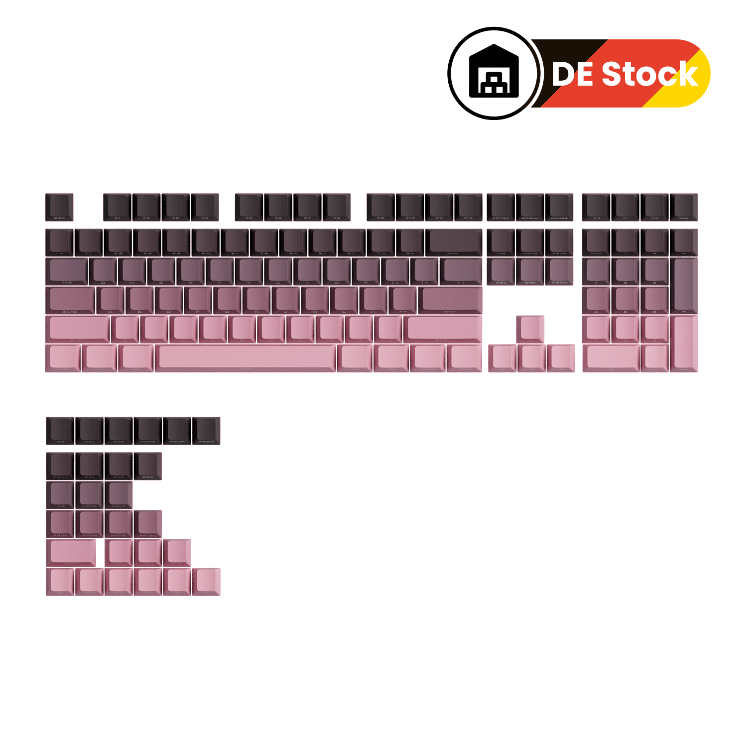 Akko Black & Pink Gradient Keycap Set (135-Key)