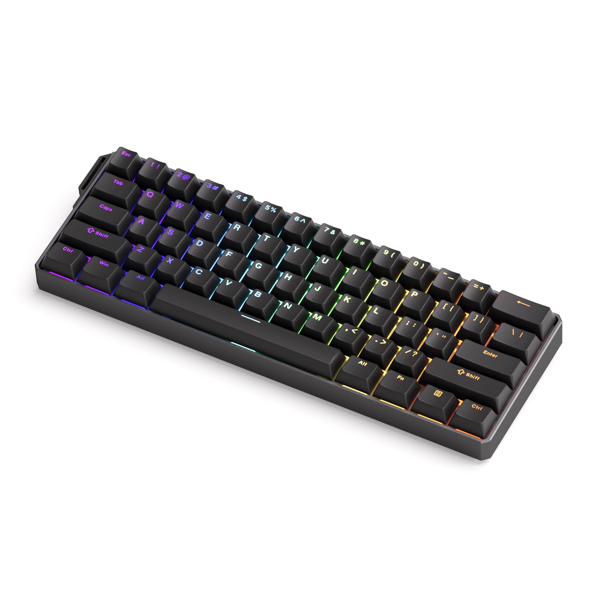 FUN60 Ultra Black TMR/HE Magentic Keyboard RGB Side