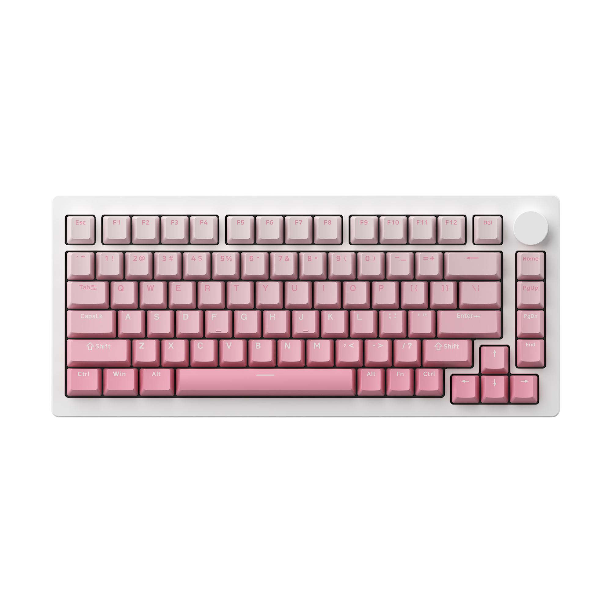 pink monsgeek m1w v3 75 percent mechanical keyboard