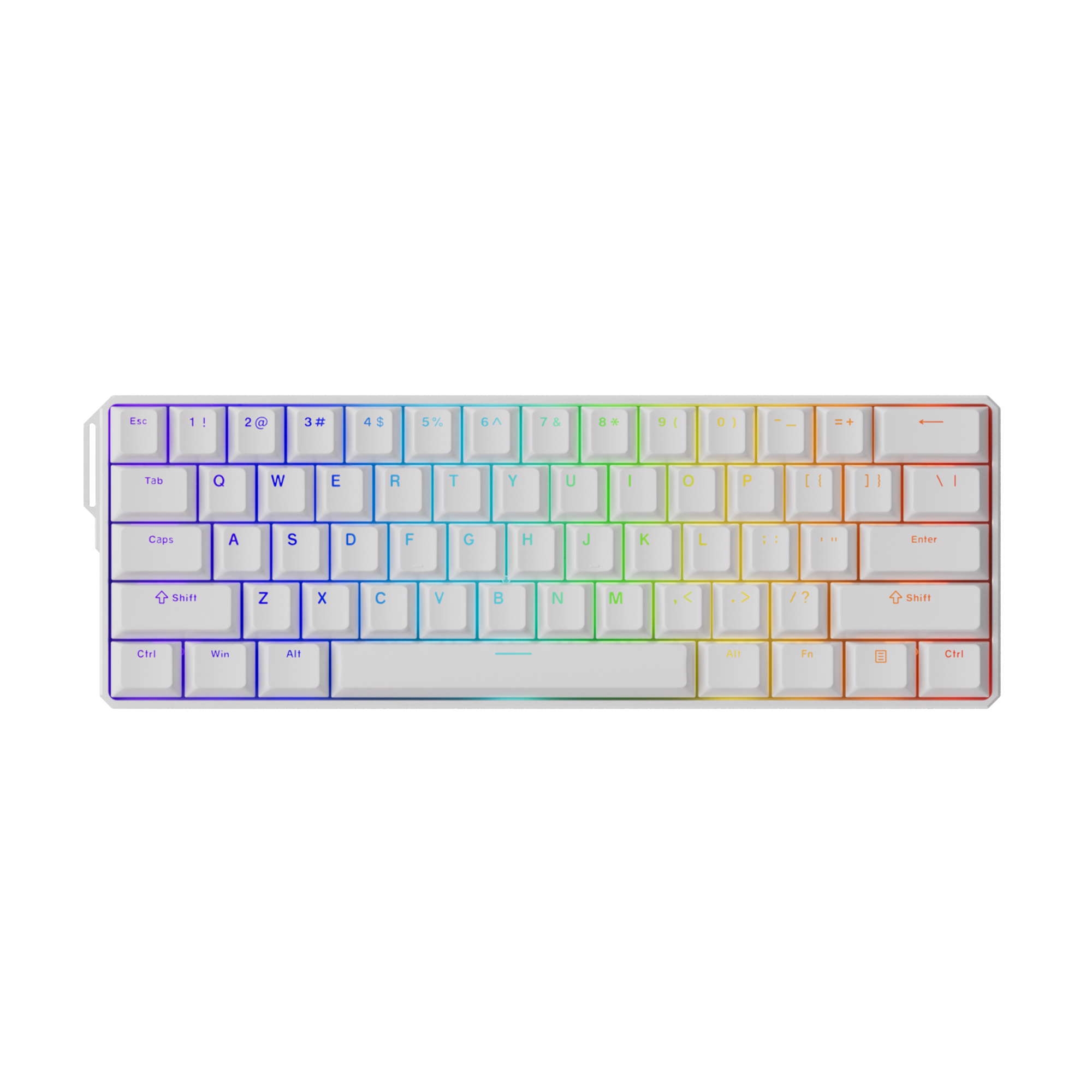 FUN60 Ultra White TMR/HE Magentic Keyboard