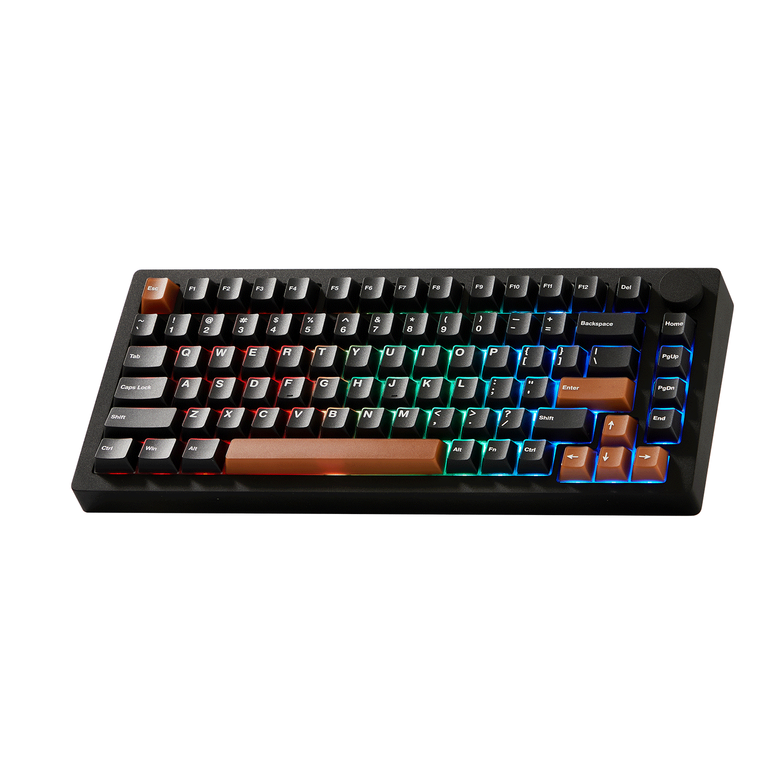 MonsGeek M1 V5- Black on White- Black & Silver