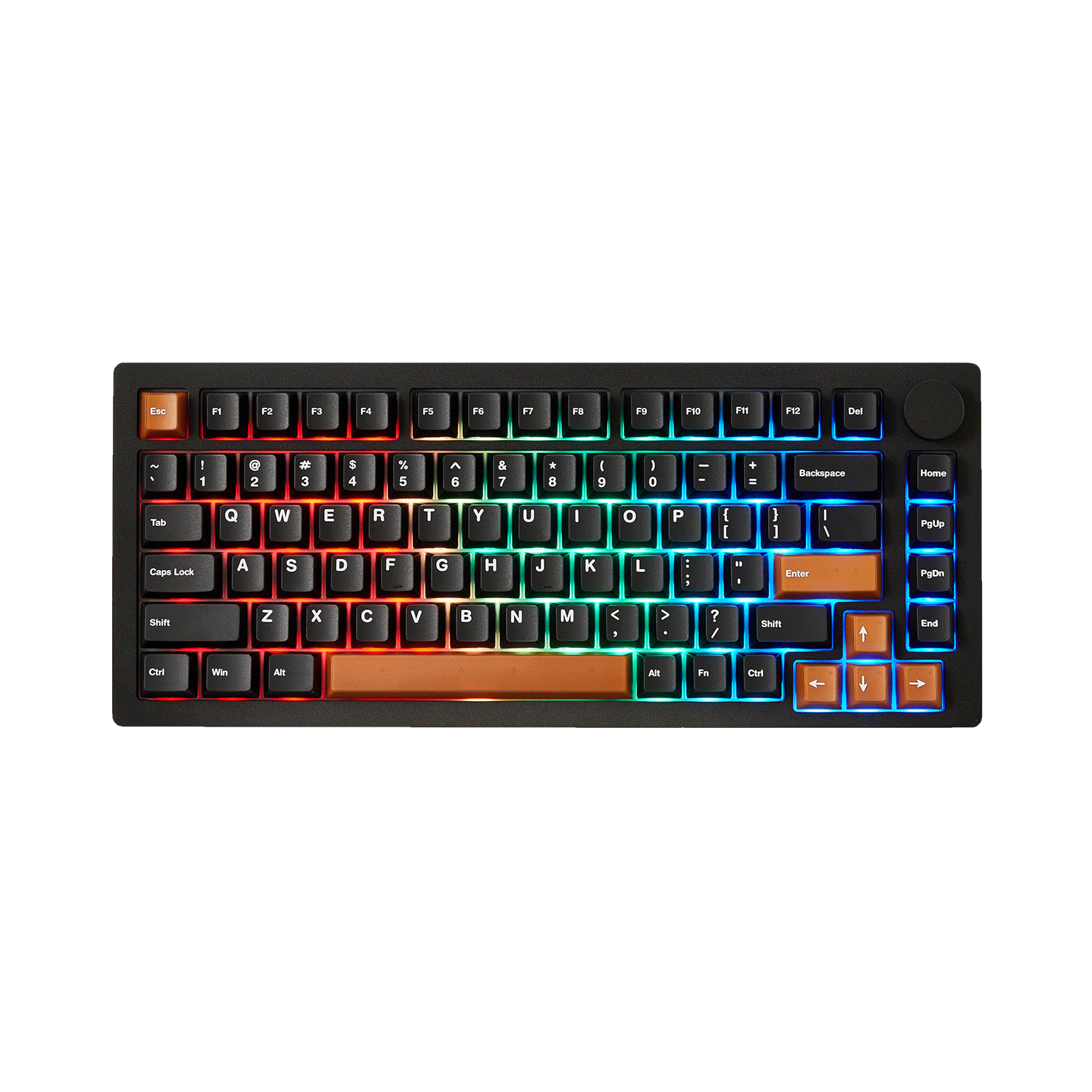 MonsGeek M1 V5- Black on White- Black & Silver
