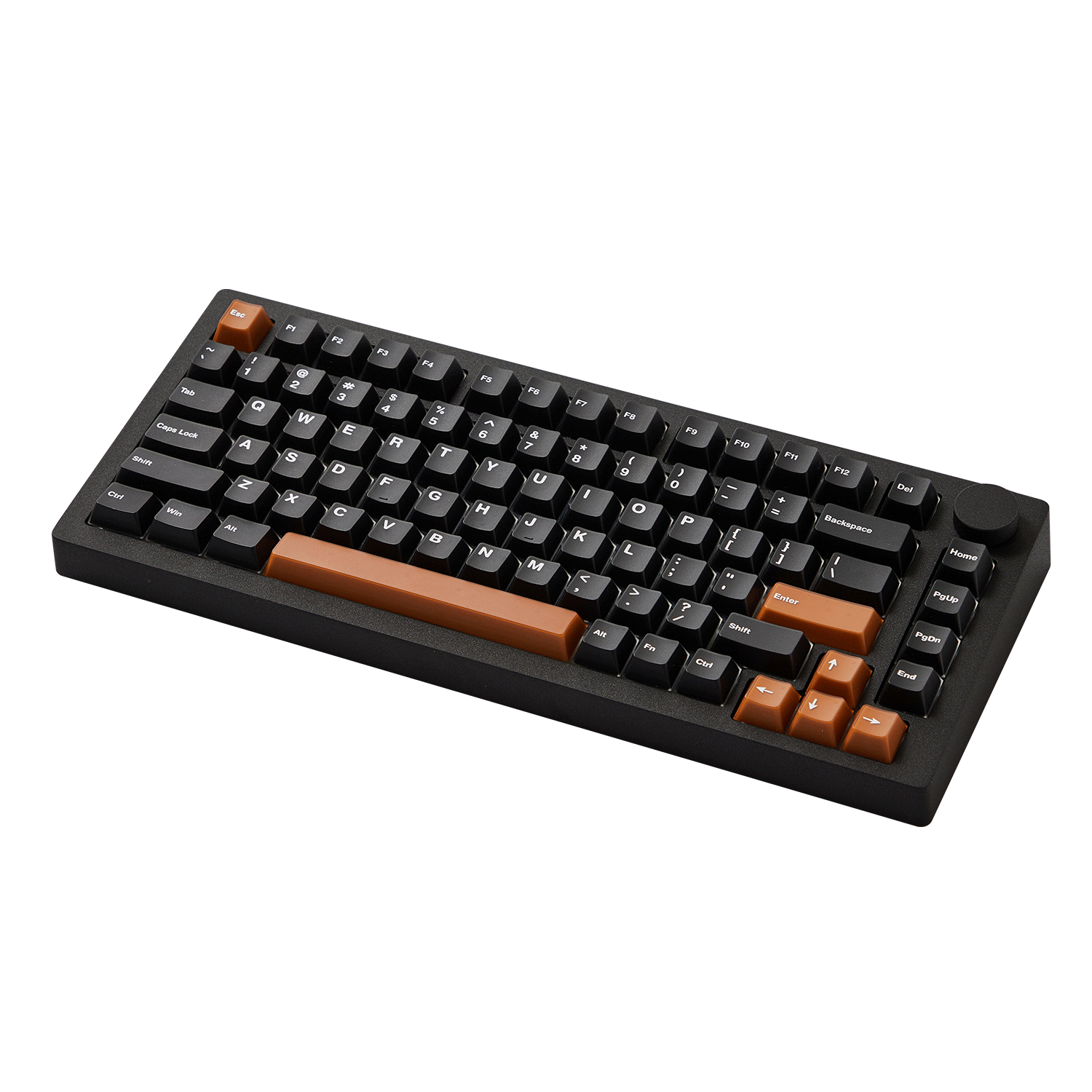 MonsGeek M1 V5- Black on White- Black & Silver