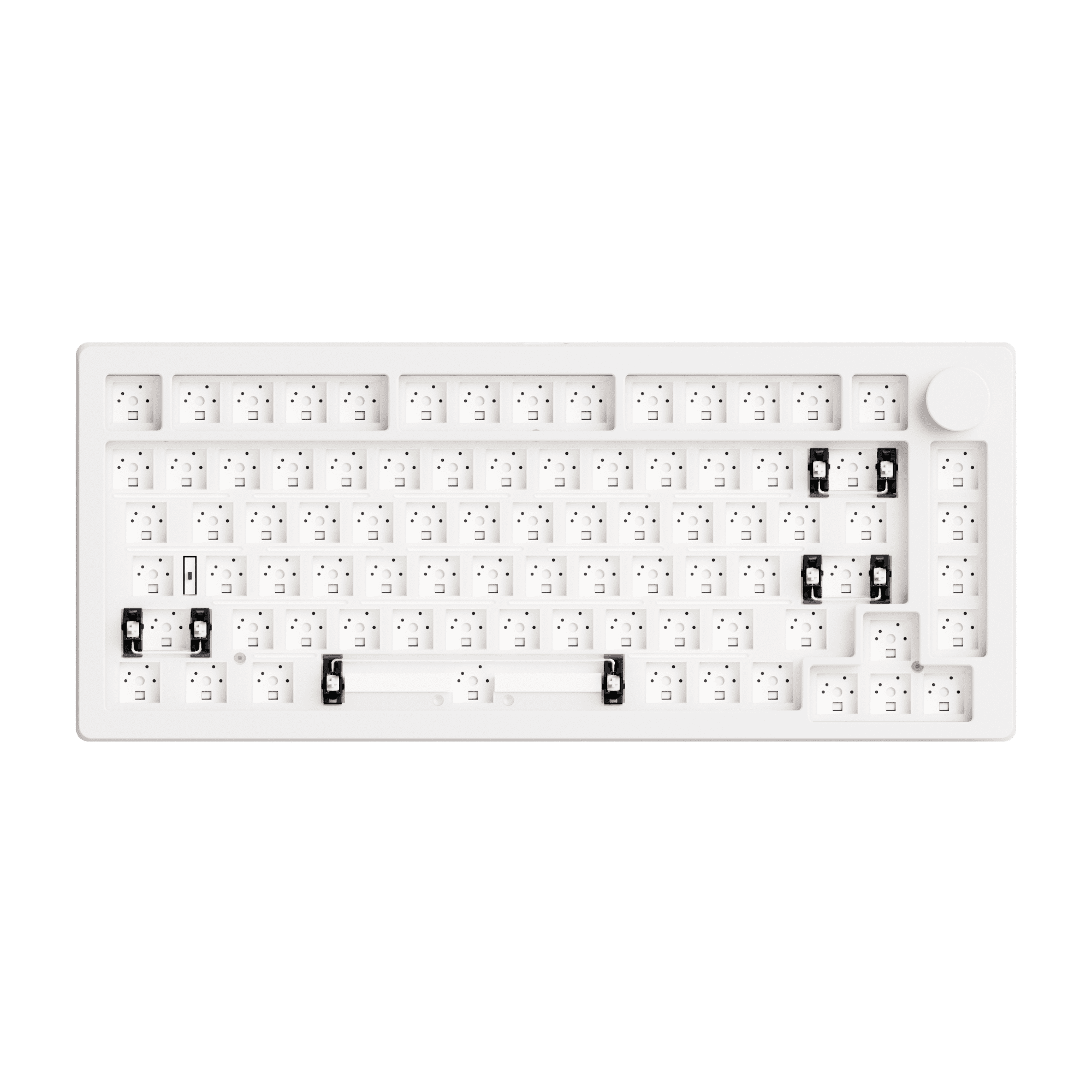 White MonsGeek M1 V5 VIA Custom Mechanical Keyboard keycaps