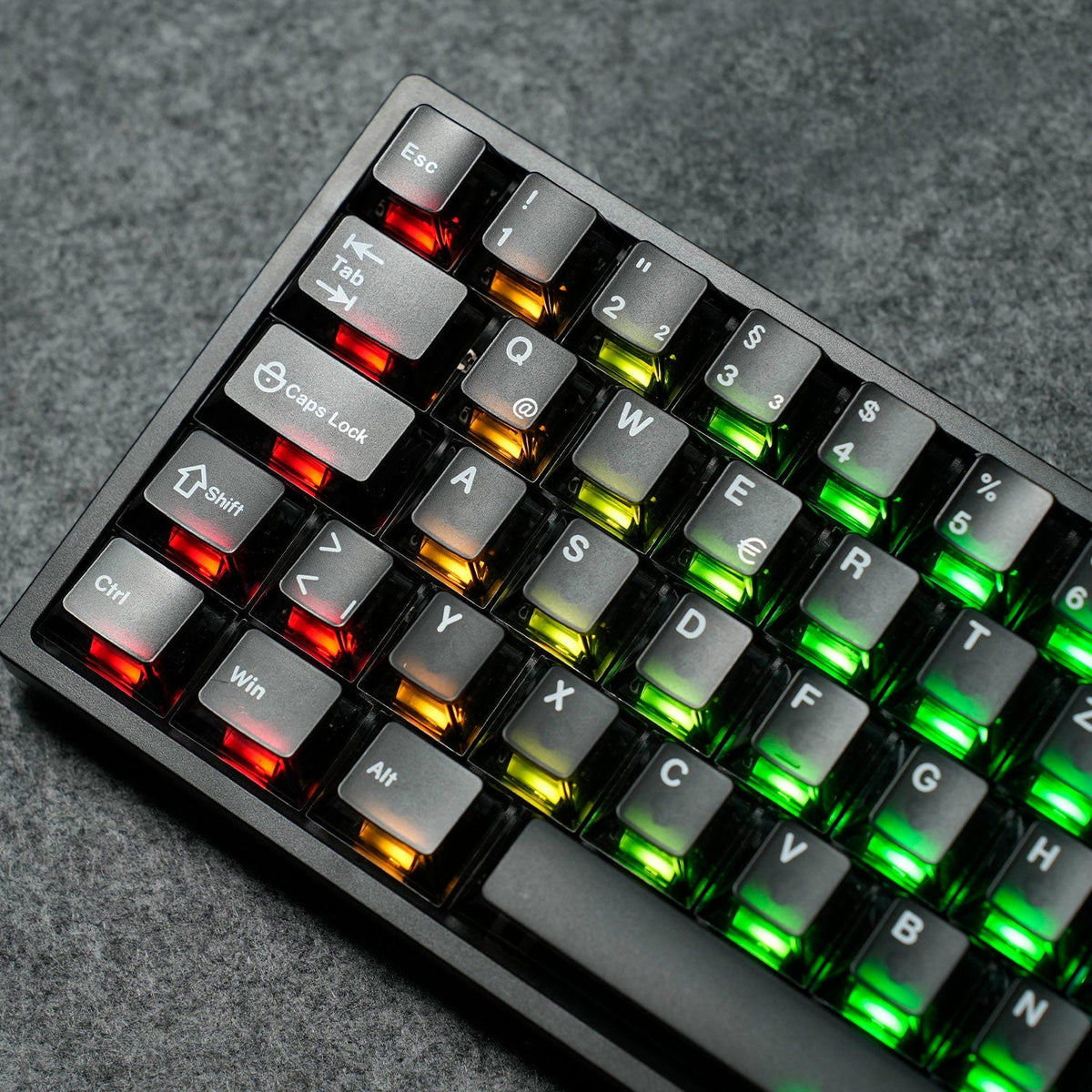 Monsgeek FUN68 ISO HE Keyboard with RGB Left Details