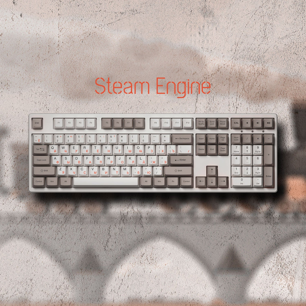 Akko Steam Engine Cyrillic Keycap Set (108-key) | Monsgeek EU