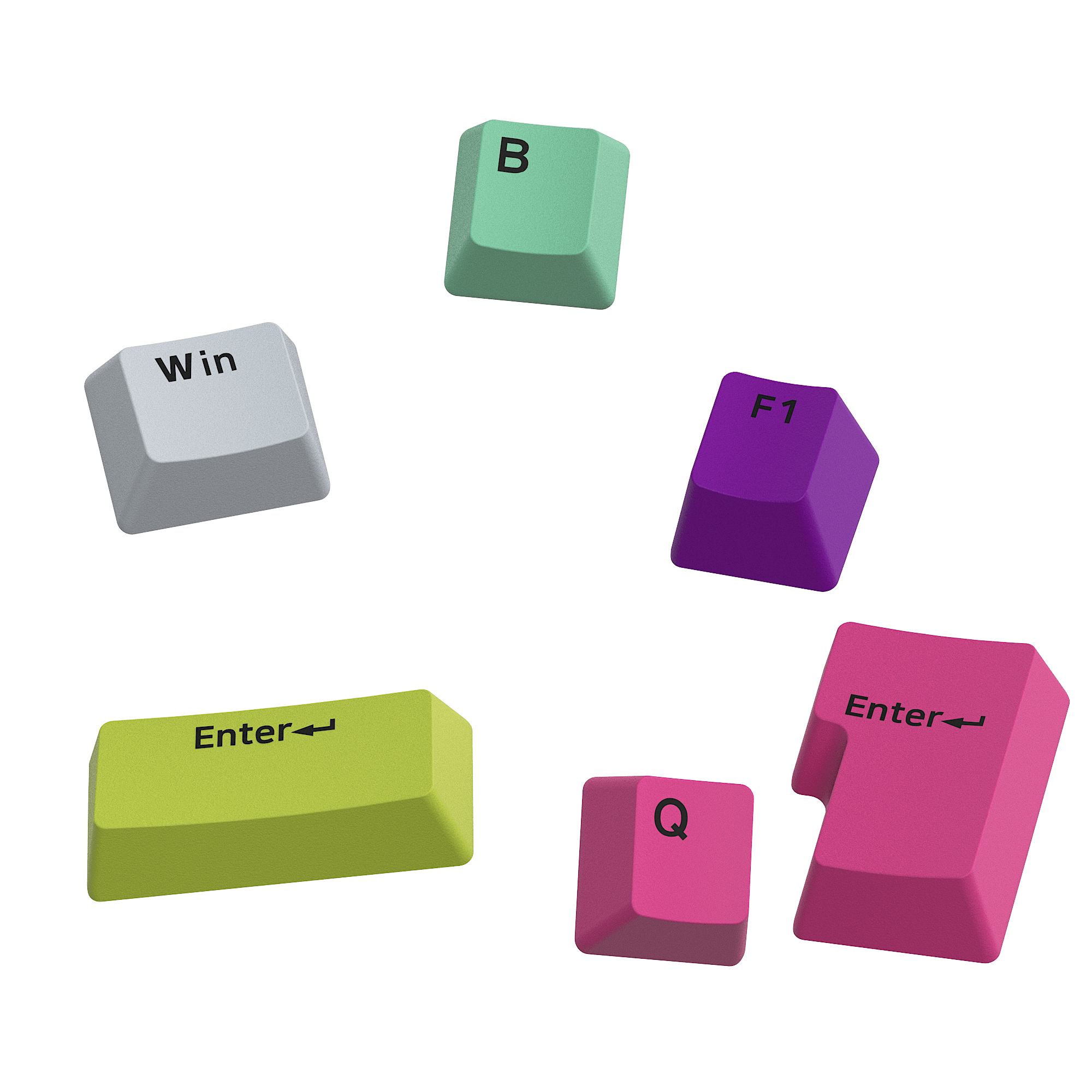 Rainbow Gradient Keycap Set (132-key)